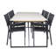 Deandre 6 - Person Acacia Patio Dining Set with Rectangular Table