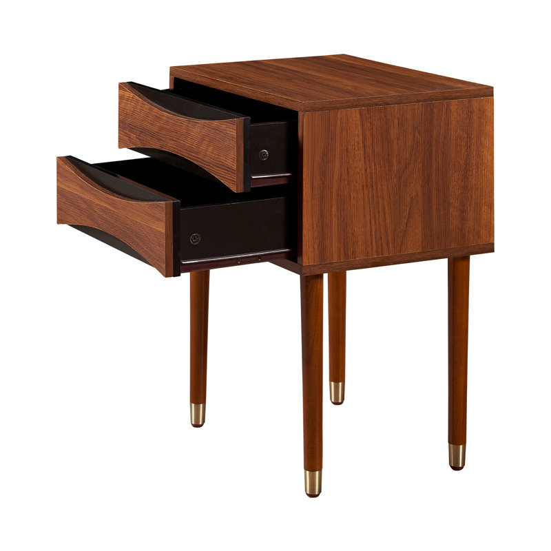 Table de bout avec 2 tiroirs Sabornton