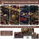 Rustic Southwestern Animal Print Washable Area Rug