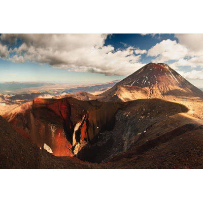 MT Ngauruhoe Panorama 1 Piece Wrapped Canvas Wall Art