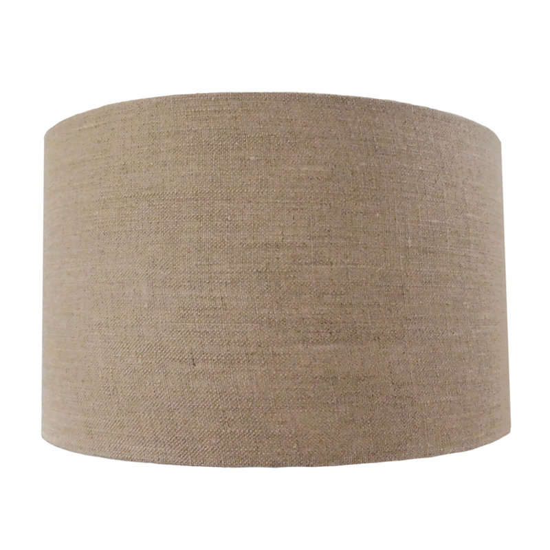 Hinderich Drum Lamp Shade ( Uno ), 27cm H x 40cm W x 40cm D, Brown