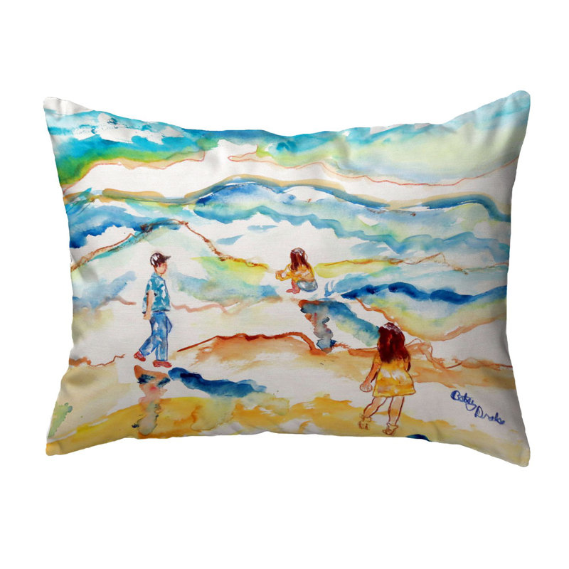 Outdoor Reversible Throw Pillow