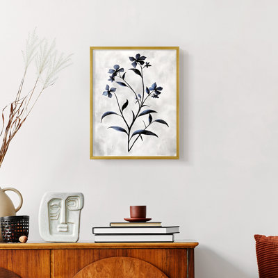 FLORAL Series DLLV - reproduction encadrée de qualité supérieure - prête à être accrochée - aucun clou requis