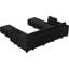 Grand canapé-lit modulaire avec rangement en velours l 116,6 po Soneson-63598954