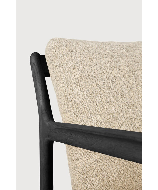 Jack Outdoor 3 - Seat Loveseat, Teak Black/Natural