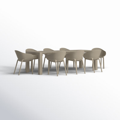 Farrah 102'' Rectangular 8 - Person Outdoor Dining Set