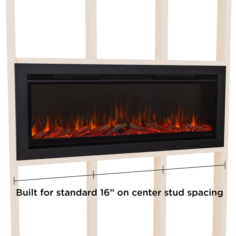 Wall-Mount or Recessed Electric Fireplace by Real Flame, 21.7" H x 49" W x 5.2" D