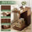 Solid Wood End Table, C-shaped Side Table For Sofa, Bed (set Of 2)