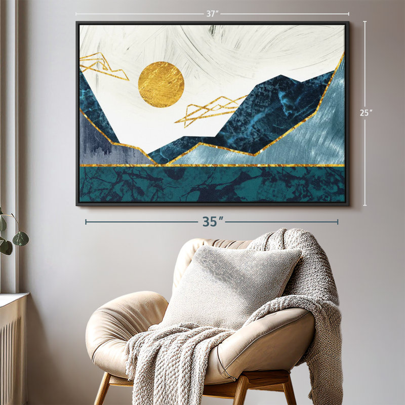 Impression sur toile Sunny Sunny Mountains, H 25 po x l 37 po
