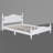 Modern Rustic Solid Wood Platform Bed with Durable Slat Support-437724207-437724205