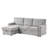 Pull-Out Sleeper Sofa Set With Chaise & Cup Holders-1686043440