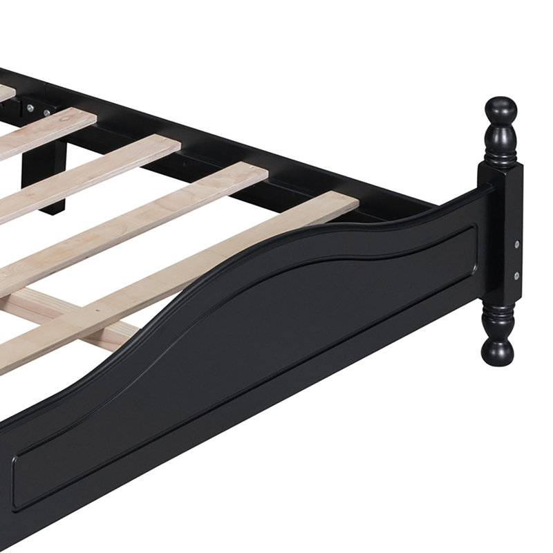 Lit plateforme Rainhold, Noir