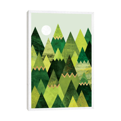 Forest Mountains - Floater Frame Print on Canvas