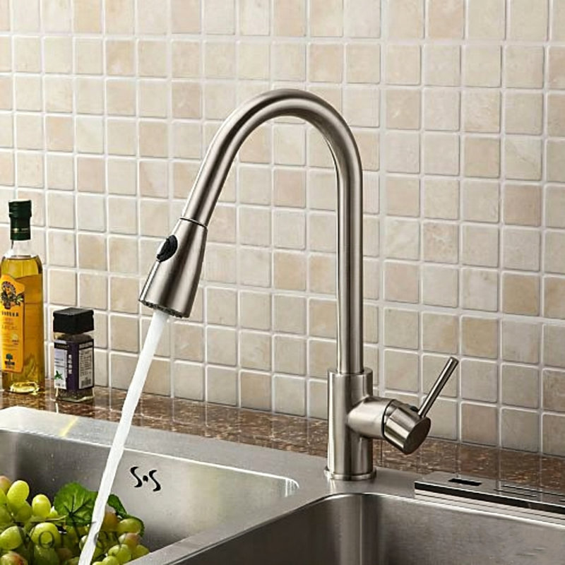 Pull Down Kitchen Faucet