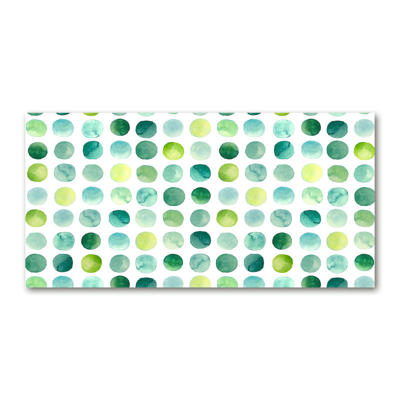 Green Dots - Wrapped Canvas Print