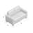 Boucher Berau 58" Square Arm Loveseat
