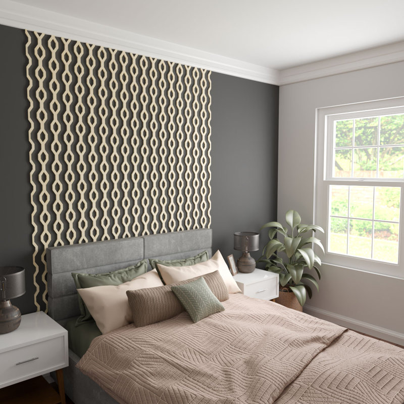 Wabash 94" Adjustable Birch Wood Decorative Slat Wall Panel Kit