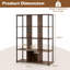 144cm H x 107cm W Metal Bookcase