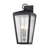 4 - Light Dimmable Textured Black Flush Mount