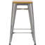 Tabouret Tolix avec bois (26 po)