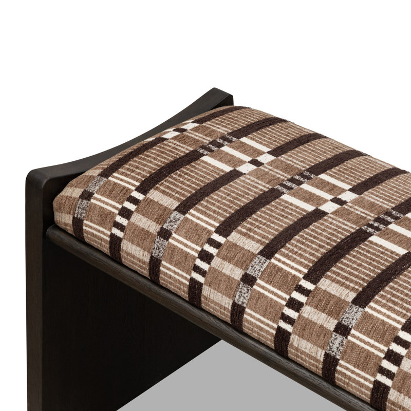 Eros Accent Bench-Conroe Drift, Sandhill Cocoa
