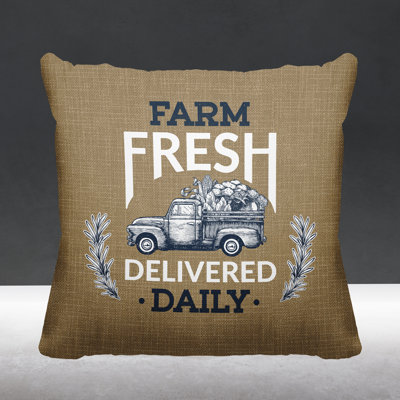 Outdoor Reversible Throw Pillow