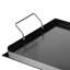 Plaque chauffante 24 po x 16 po, plaque de cuisson en acier au carbone avec revêtement, résistance de 500 po, plaque de cuisson universelle pour grand espace de cuisson, résistance à la température de la plaque chauffante, drainage de la graisse