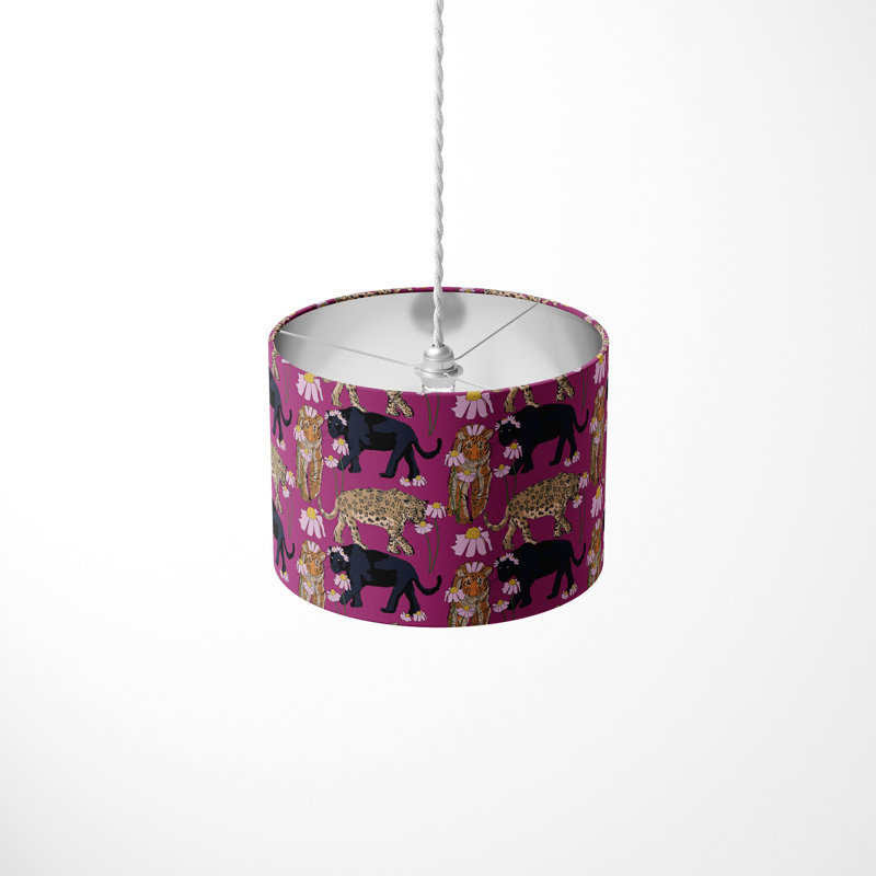 21cm H Cotton Drum Pendant Shade ( Spider )