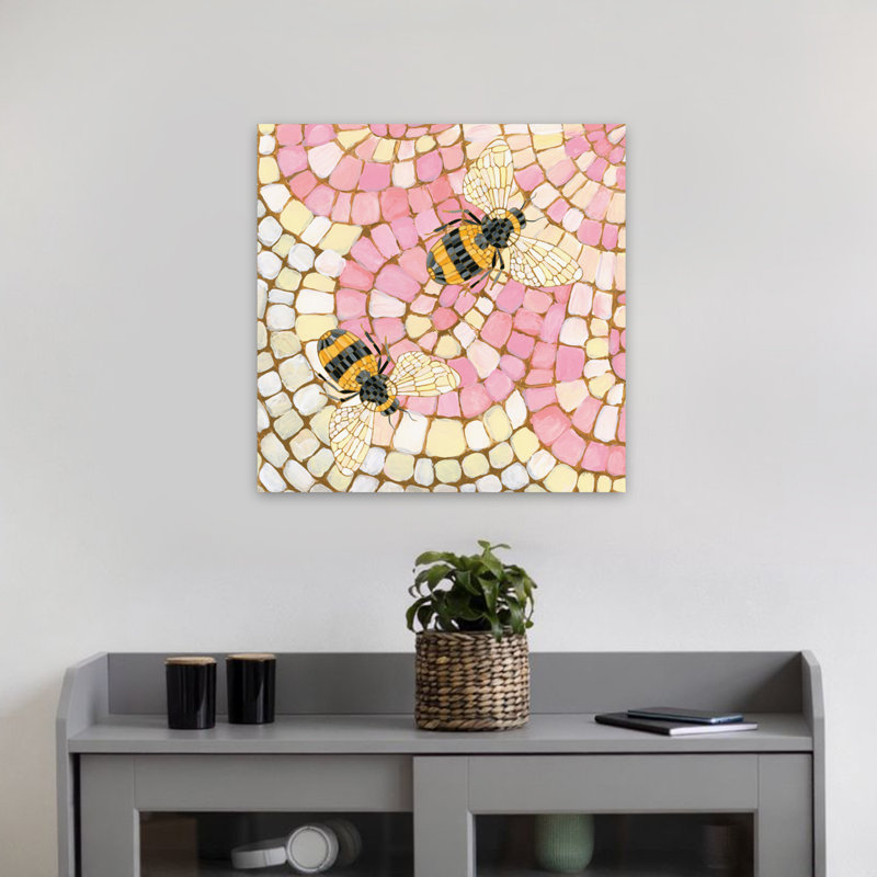 Botanical Mosaic Iii, art contemporain, H 18 po x l 18 po
