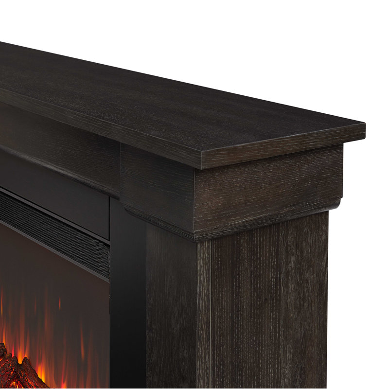 Bristow 66" Landscape Electric Fireplace by Real Flame, Weathered Wood, Standard