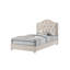Ensemble de chambre complet, meuble de rangement rembourré, beige, 3 pièces avec commode-136170702