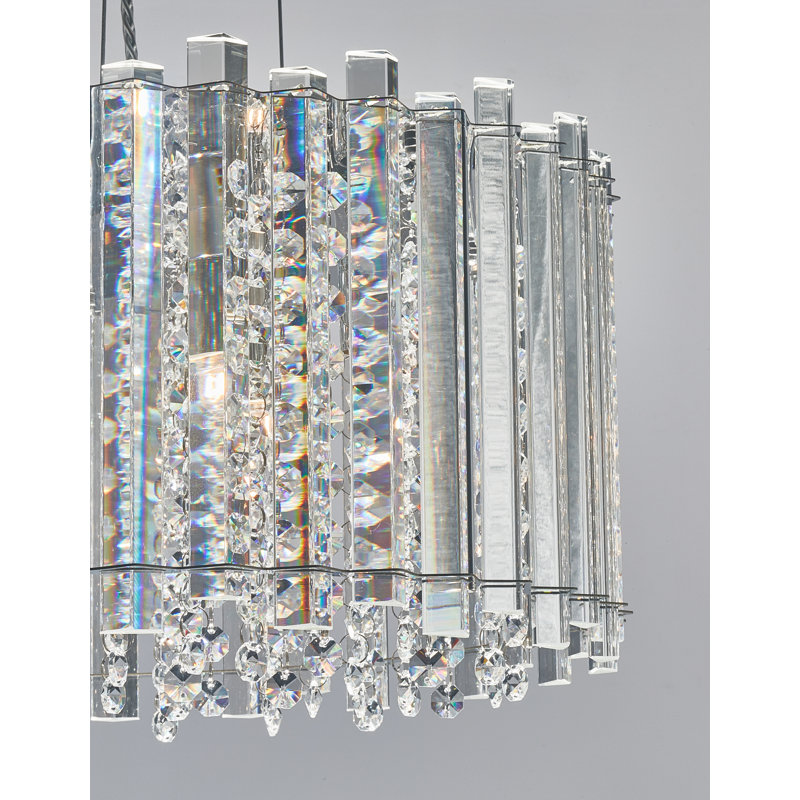 5 - Light Chrome Crystal Pendant
