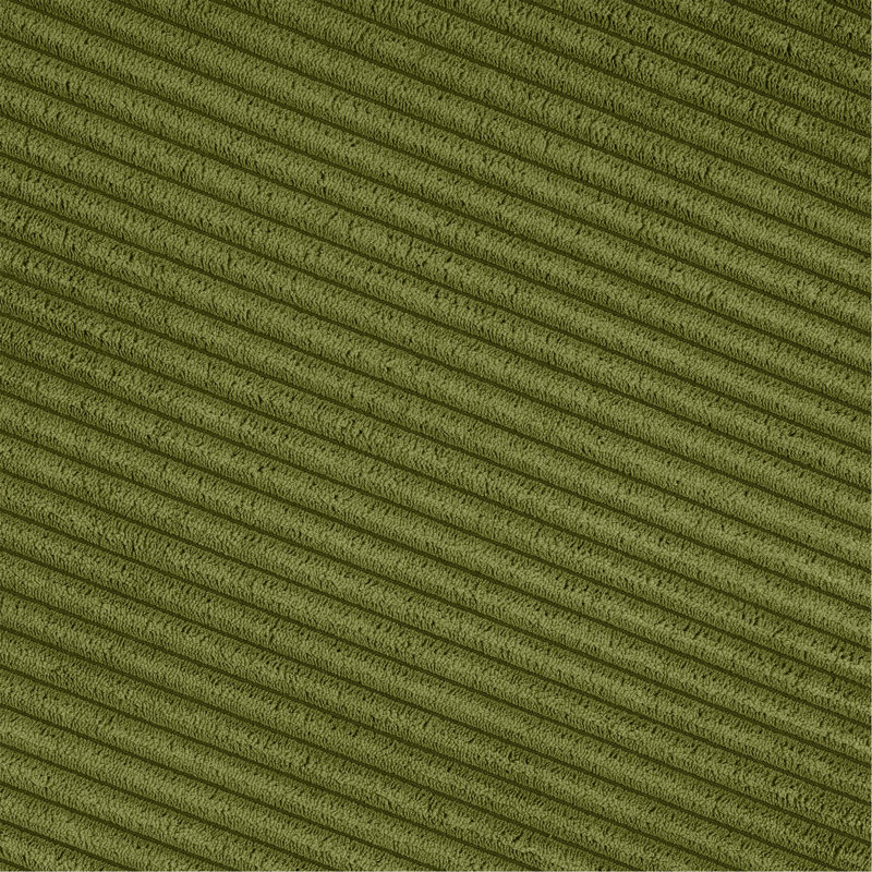 Repose-pieds rond moderne et confortable (SEULEMENT OTTOMAN), Vert olive