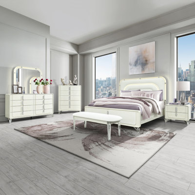 Commode beige Nora