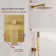 Calder 2 Functions Wall Mounted Square Shower System in Brushed Gold