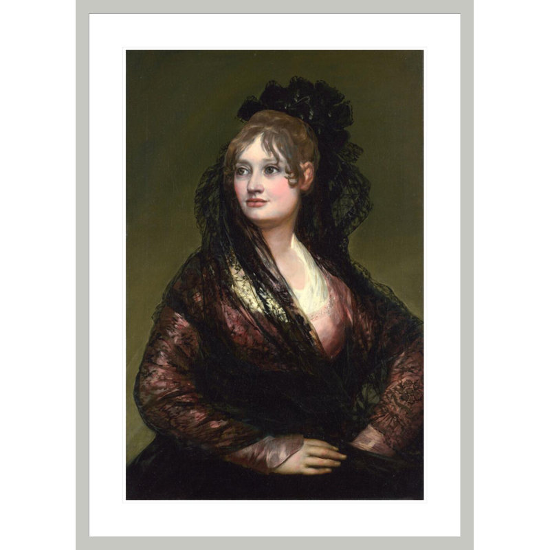 «Dona Isabel de Porcel» par Francisco de Goya, impression giclée encadrée, H 41,5 po x l 30,04 po