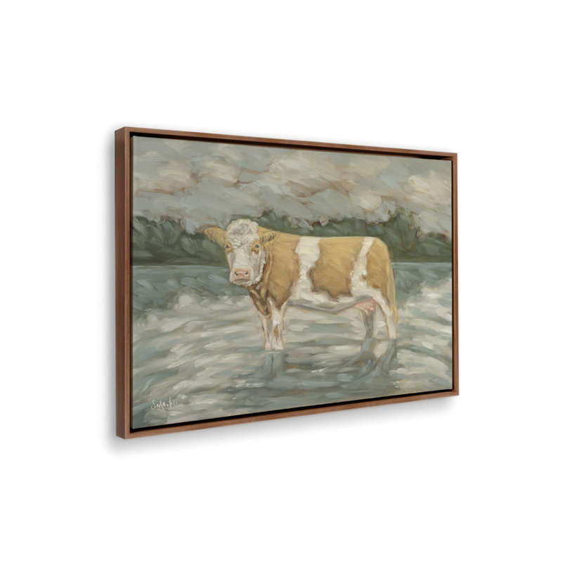 «Bathing Beauty» par Sara G. Designs, reproduction d'art, 32 W x 24 H, Brown, Framed Canvas