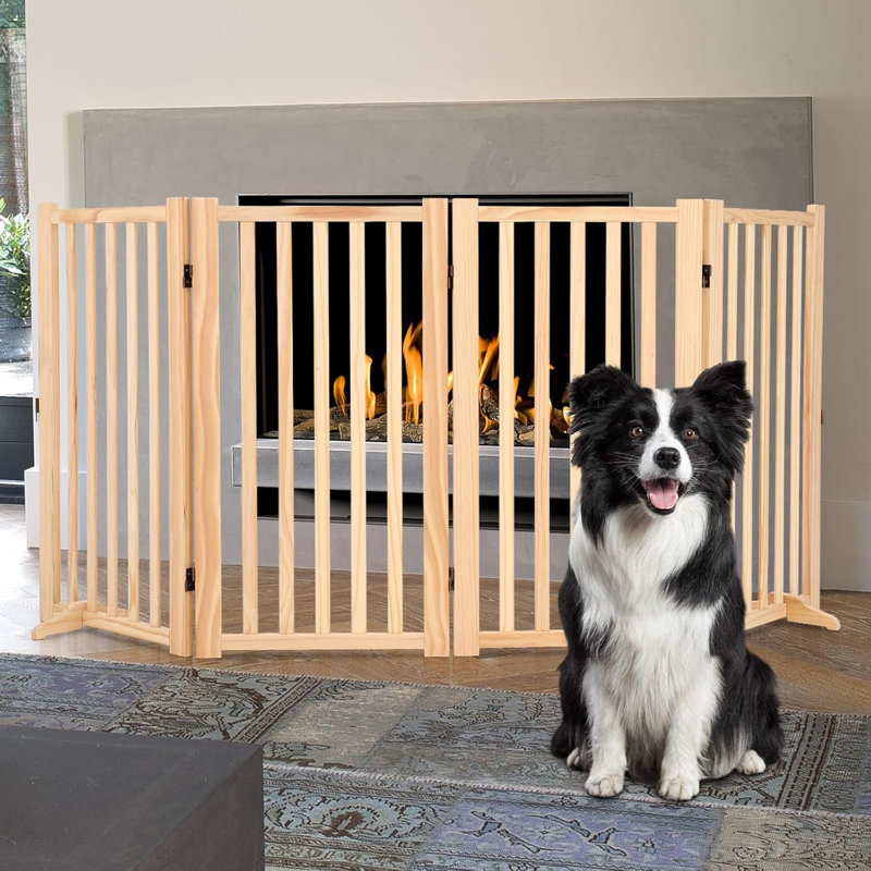 Wood Free Standing Pet Gate
