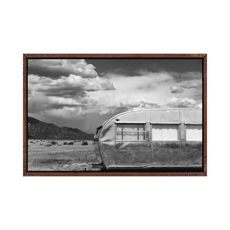 New Mexico Airstream III by Bethany Young - Print on Canvas, Classic Brown Wood Framed, 101.6cm H x 152.4cm W x 3.81cm D