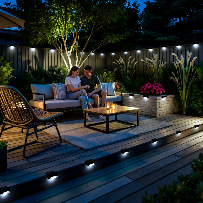 Plastic Solar Powered Step Light Pack