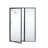 Legend Series Framed 48'' - W x 69'' H Hinged Door Framed Shower Door with-17916178-17916177