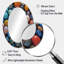 Mystical Marbles II - Miroir décoratif ovale abstrait sur métal-555352478