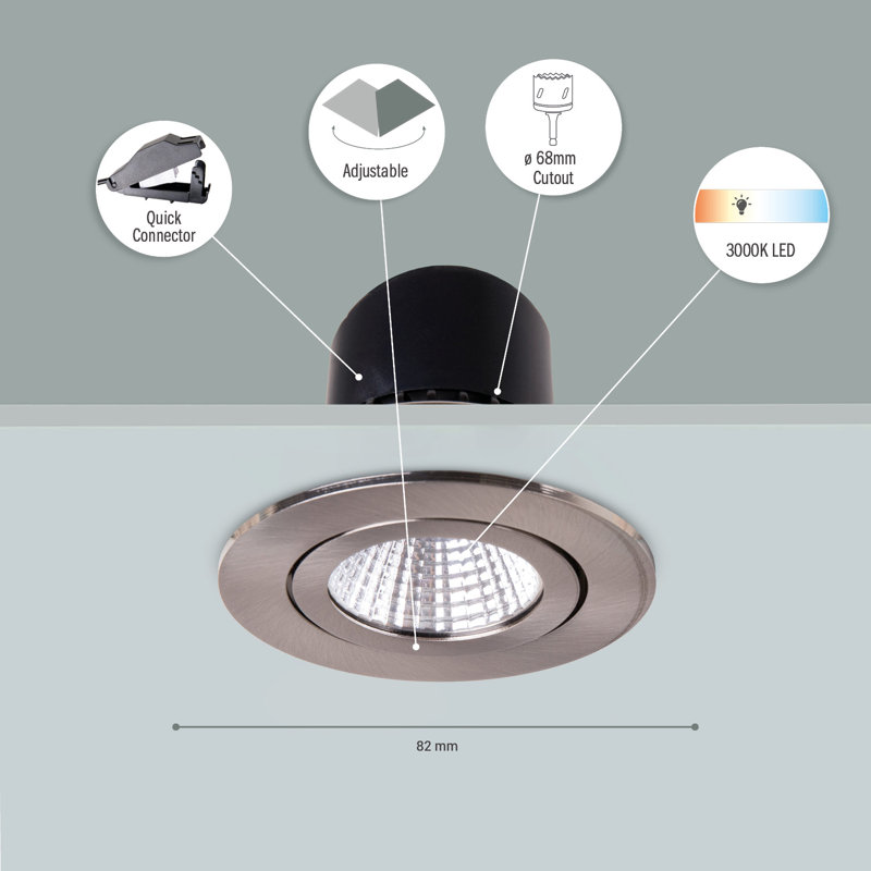 Ailayh 8.2cm LED Recessed Lighting Kit