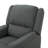 Charcoal Fabric Glider Recliner With Swivel, Manual Reclining Chair-1952331375