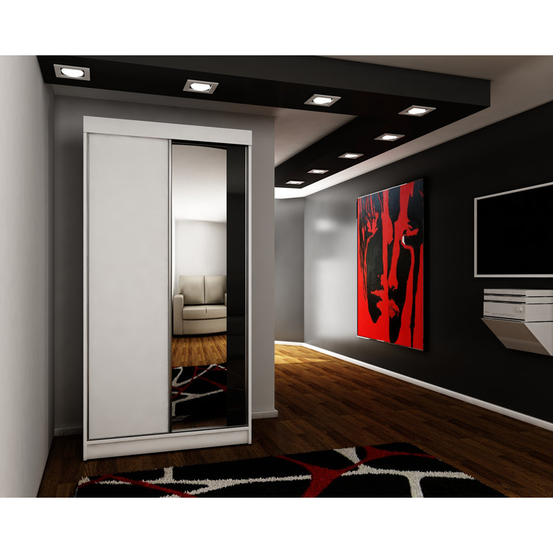 Edmanuel Wardrobe, White, 100cm W x 62cm D