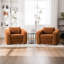 Lit simple convertible orange avec rembourrage en mousse haute densité, accoudoirs et, pour la chambre à coucher, lit antidérapant et antidérapant, mousse, appartement