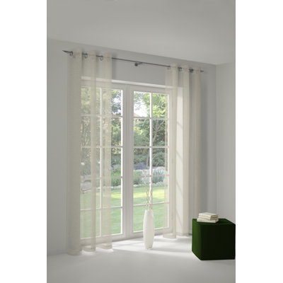 Peck Eyelet Room Darkening Single Curtain