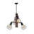 4 Lights Hornbeam Body Iron Cap Cage Chandelier