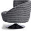 Chaise de loisirs rotative en coton et lin