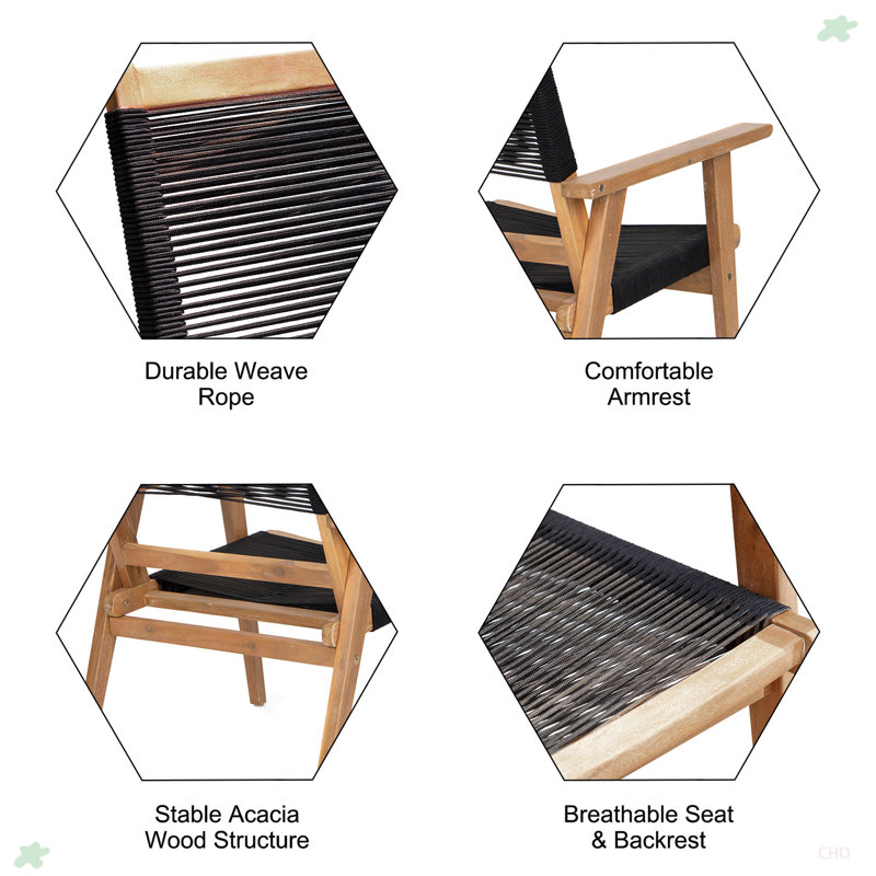 Chaise de patio 2 pièces